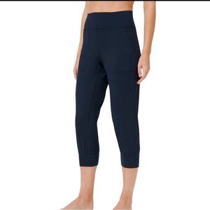 Lululemon Align High Rise Cropped Jogger 23” True Navy Size 6 Nulu